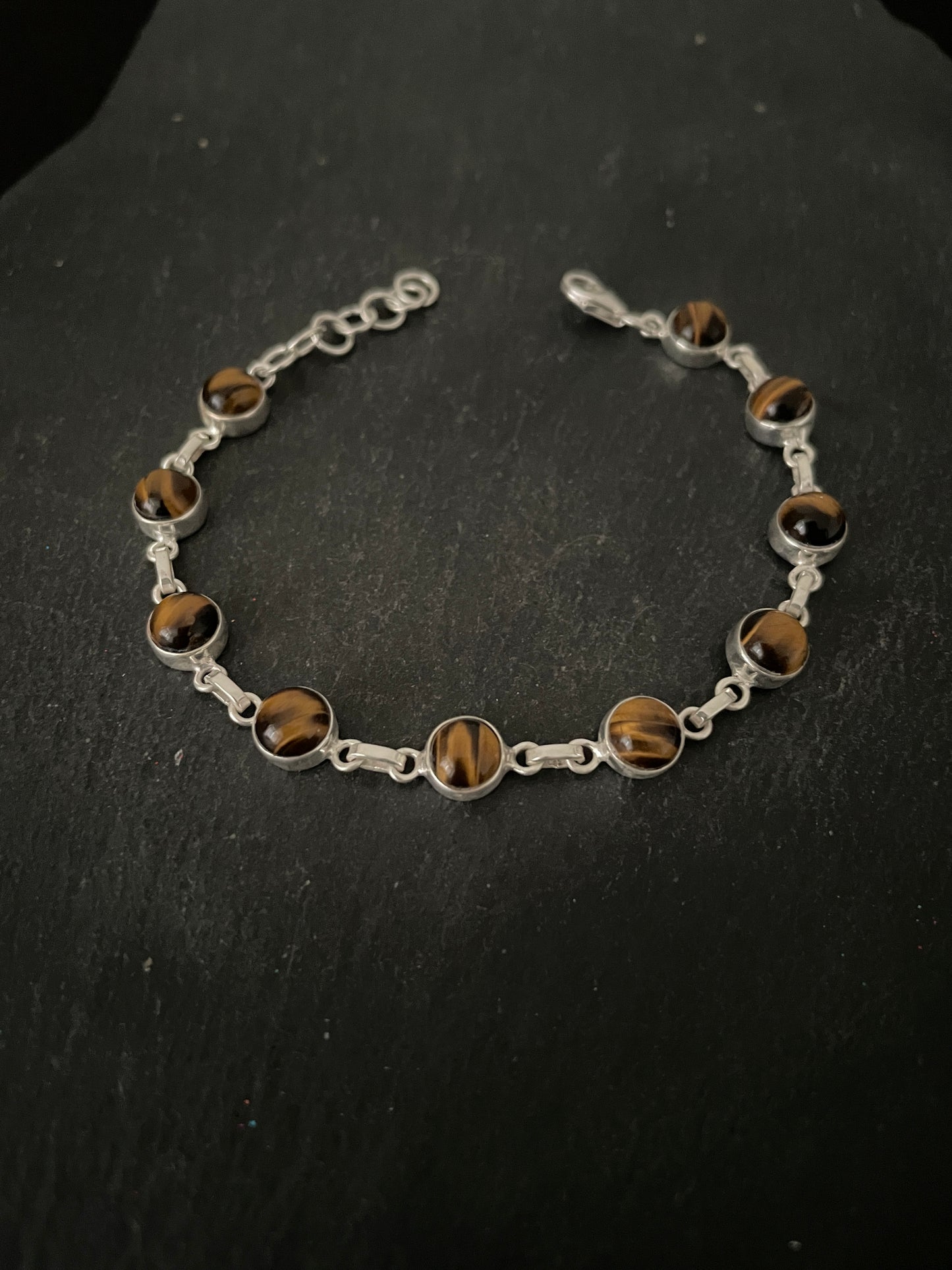 Round Tiger's Eye Bracelet image 1