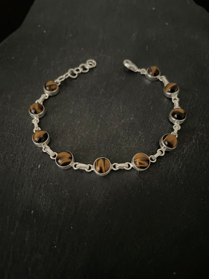 Round Tiger's Eye Bracelet image 1