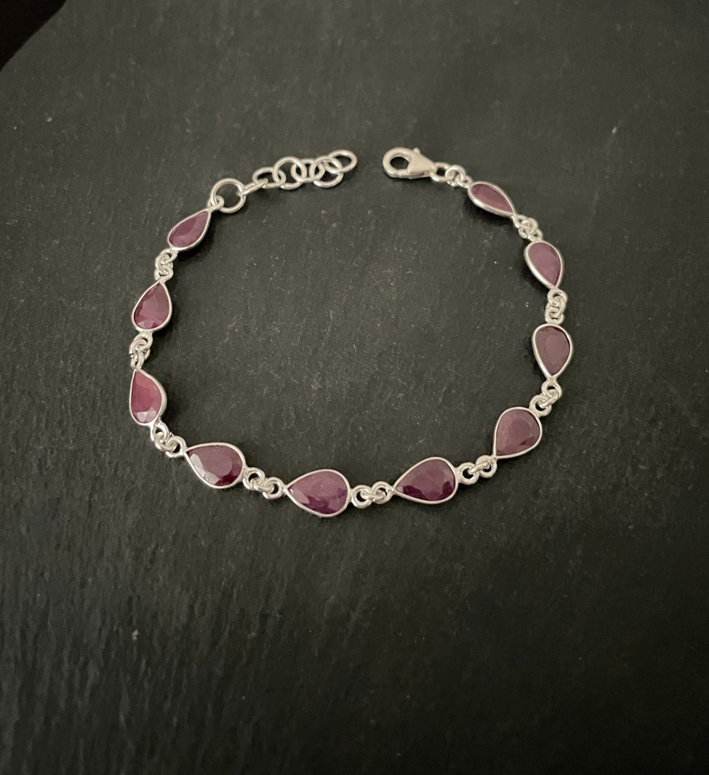 Teardrop Ruby Bracelet image 0