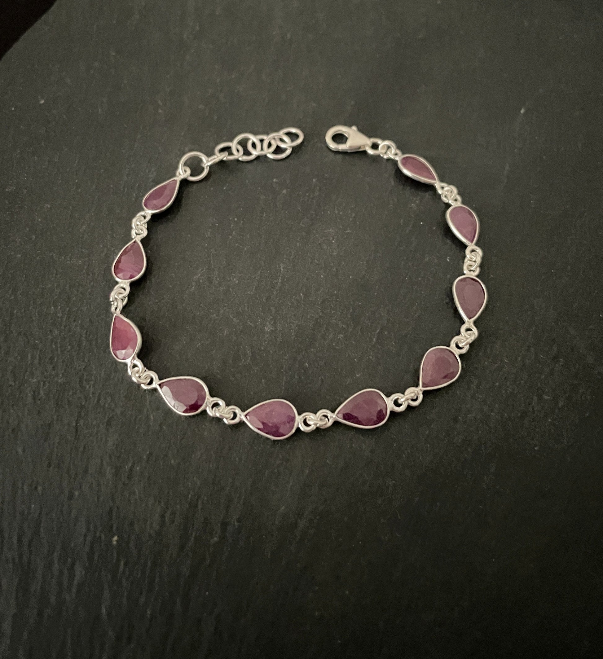 Teardrop Ruby Bracelet image 0