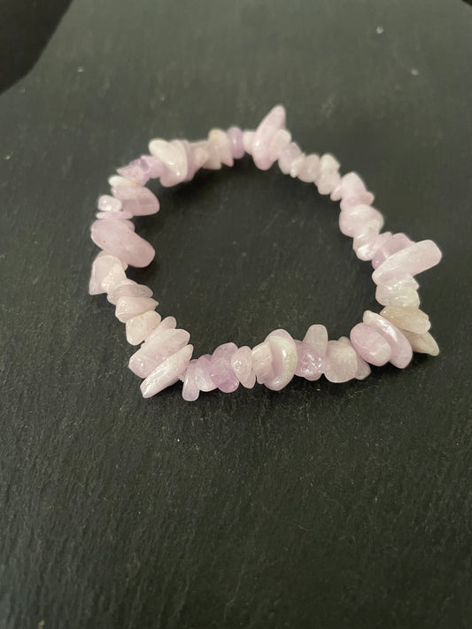 Kunzite Chip Bracelet image 1