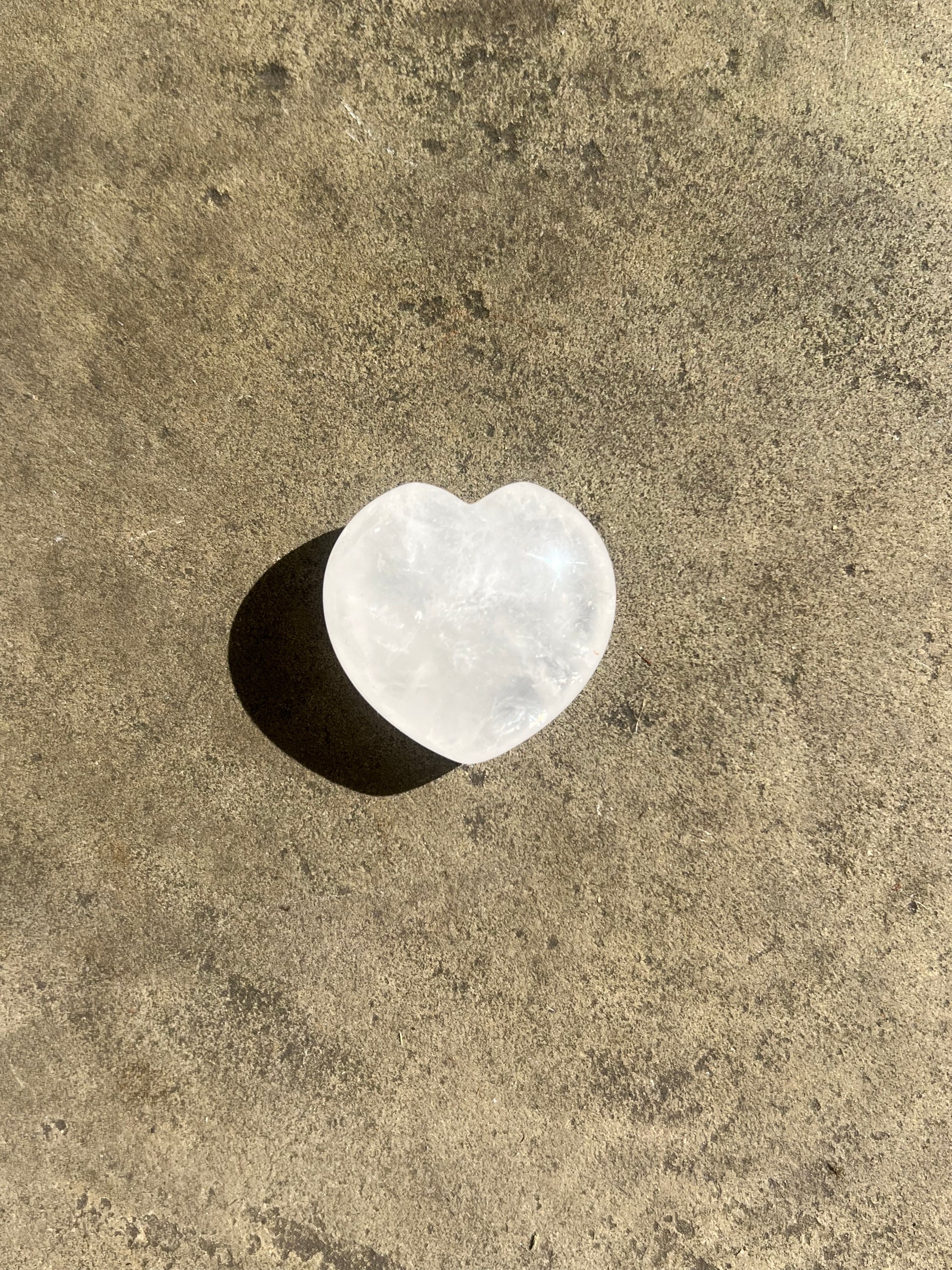 Clear Quartz Heart image 0