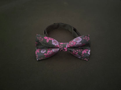 Purple Flower Bow Tie image 1