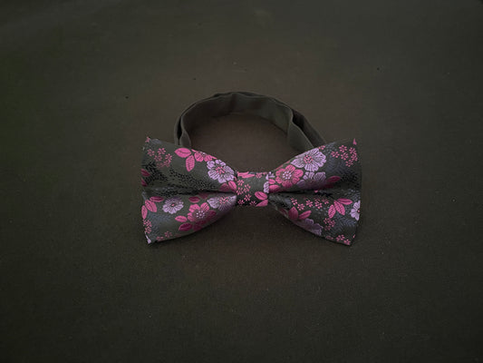 Purple Flower Bow Tie image 1