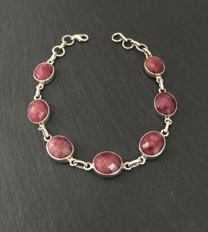 Oval Ruby Bracelet image 1