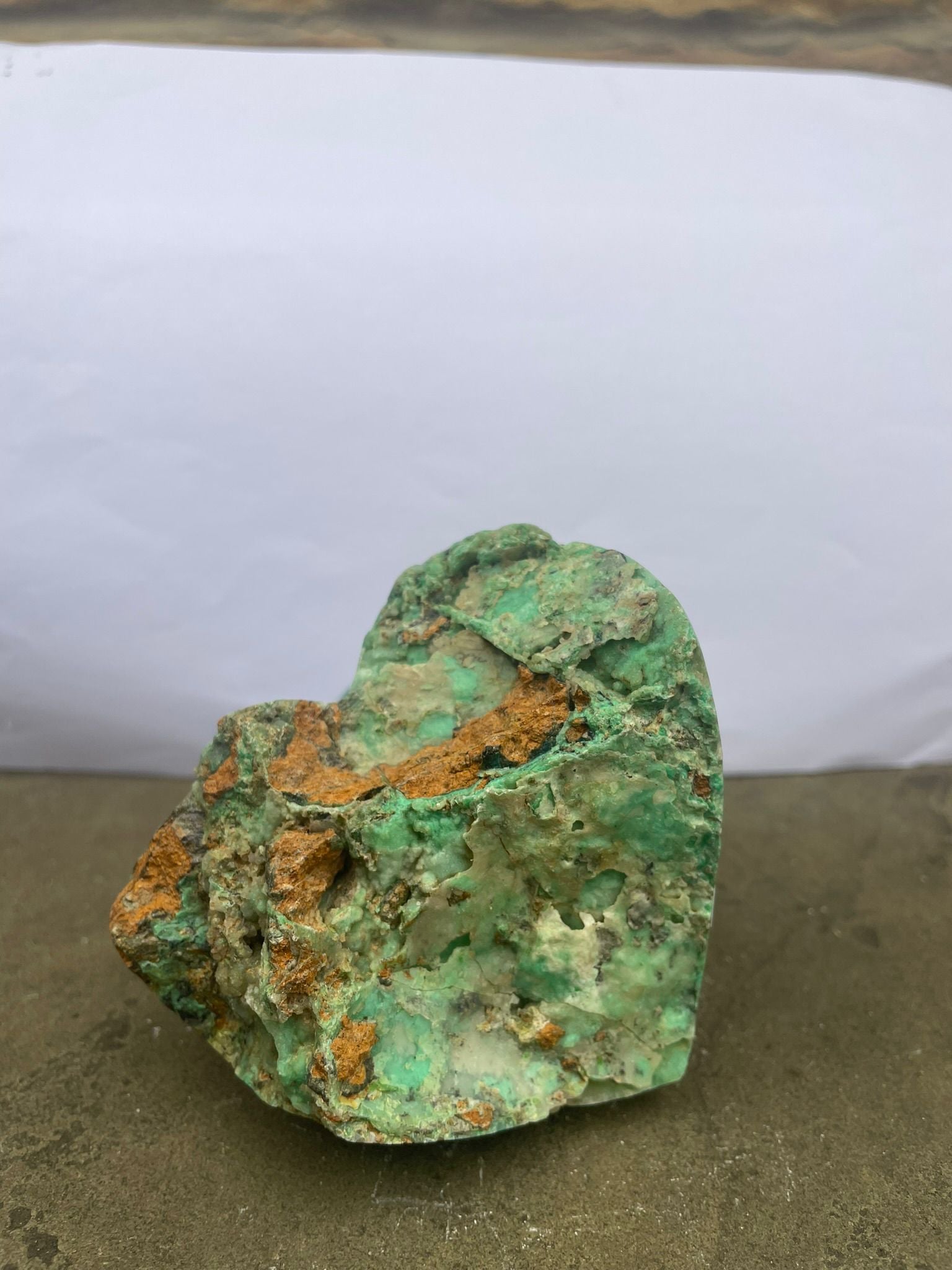 Green Grape Agate Heart image 2