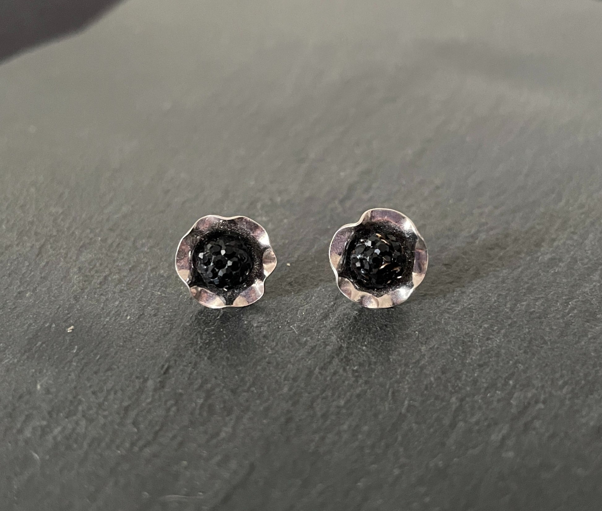 Cubic Zirconia Ball Flower Stud Earrings image 0
