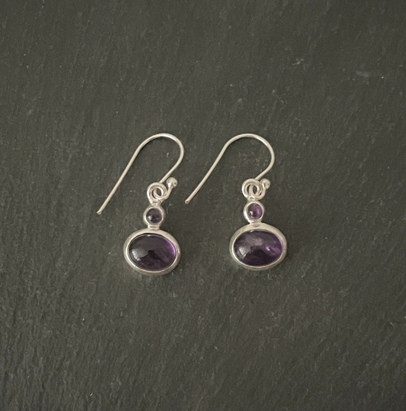 Amethyst Drop Earrings image 0