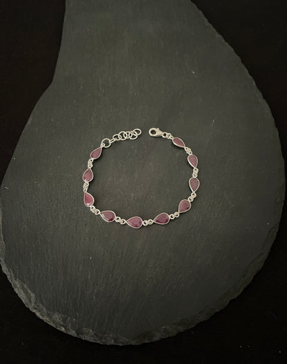 Teardrop Ruby Bracelet image 1