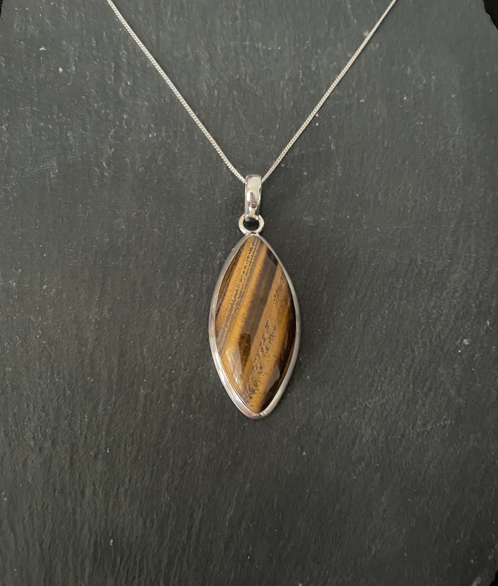 Tiger's Eye and Silver Pendant image 0