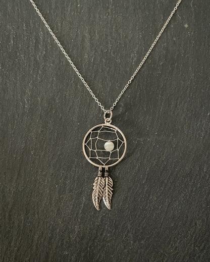 Silver Dream-Catcher Pendant image 0