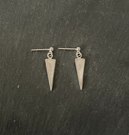 Mother of Pearl and Silver Stud Earrings image 0