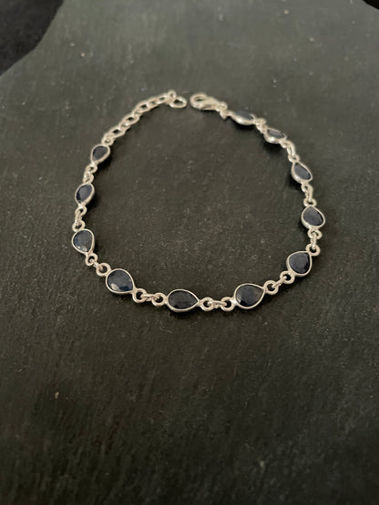 Teardrop Sapphire Bracelet image 0
