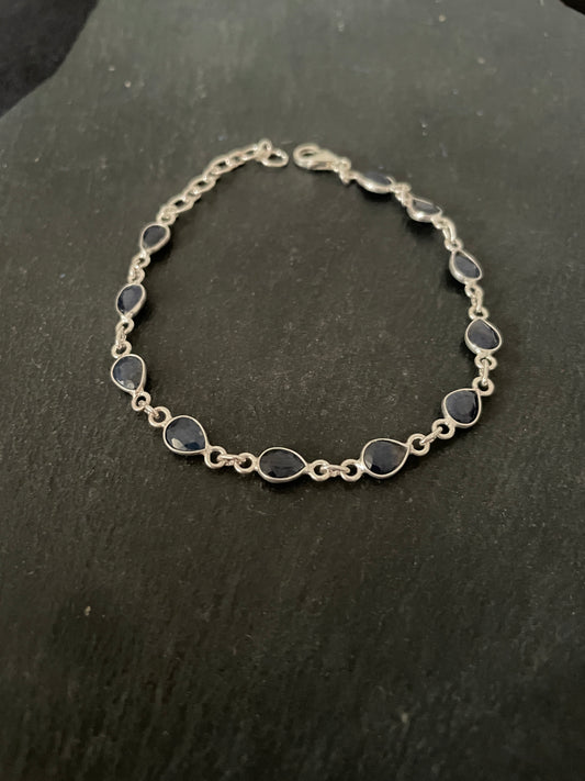 Teardrop Sapphire Bracelet image 0
