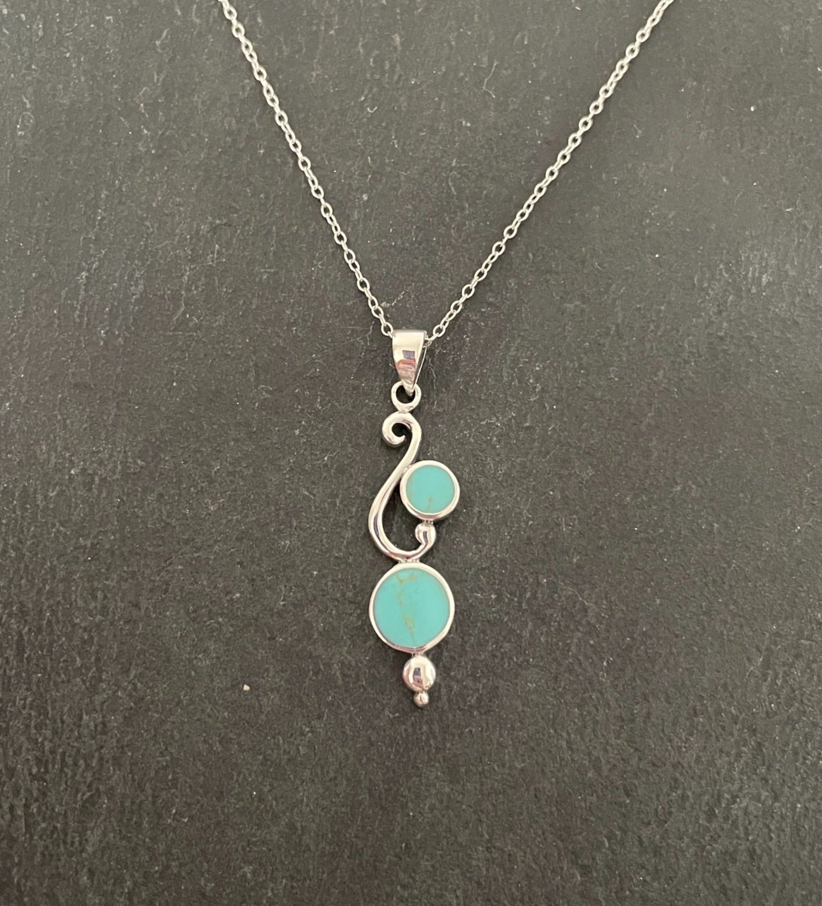 Turquoise Round Pendant image 0