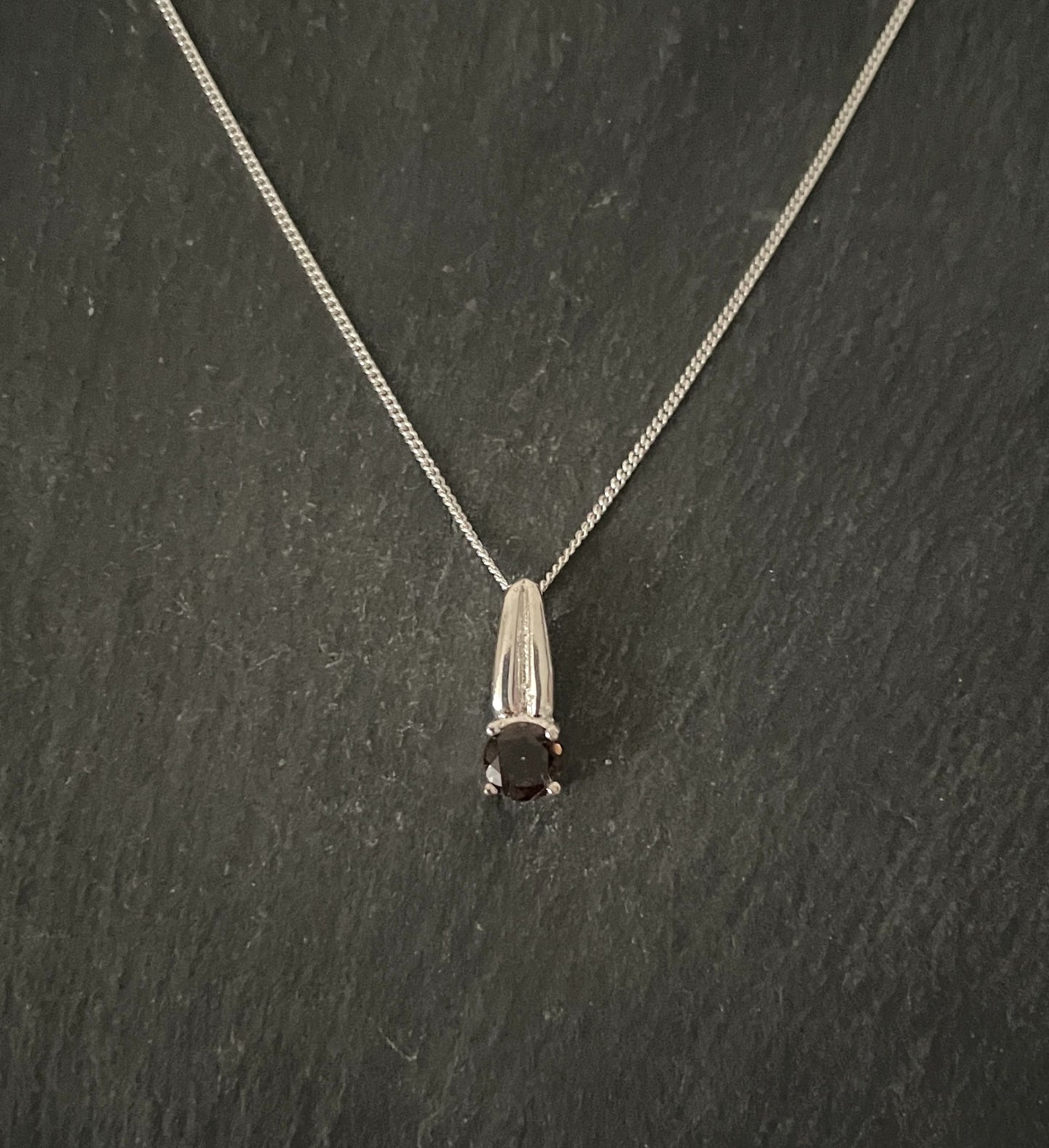 Smokey Quartz and Silver Pendant image 0