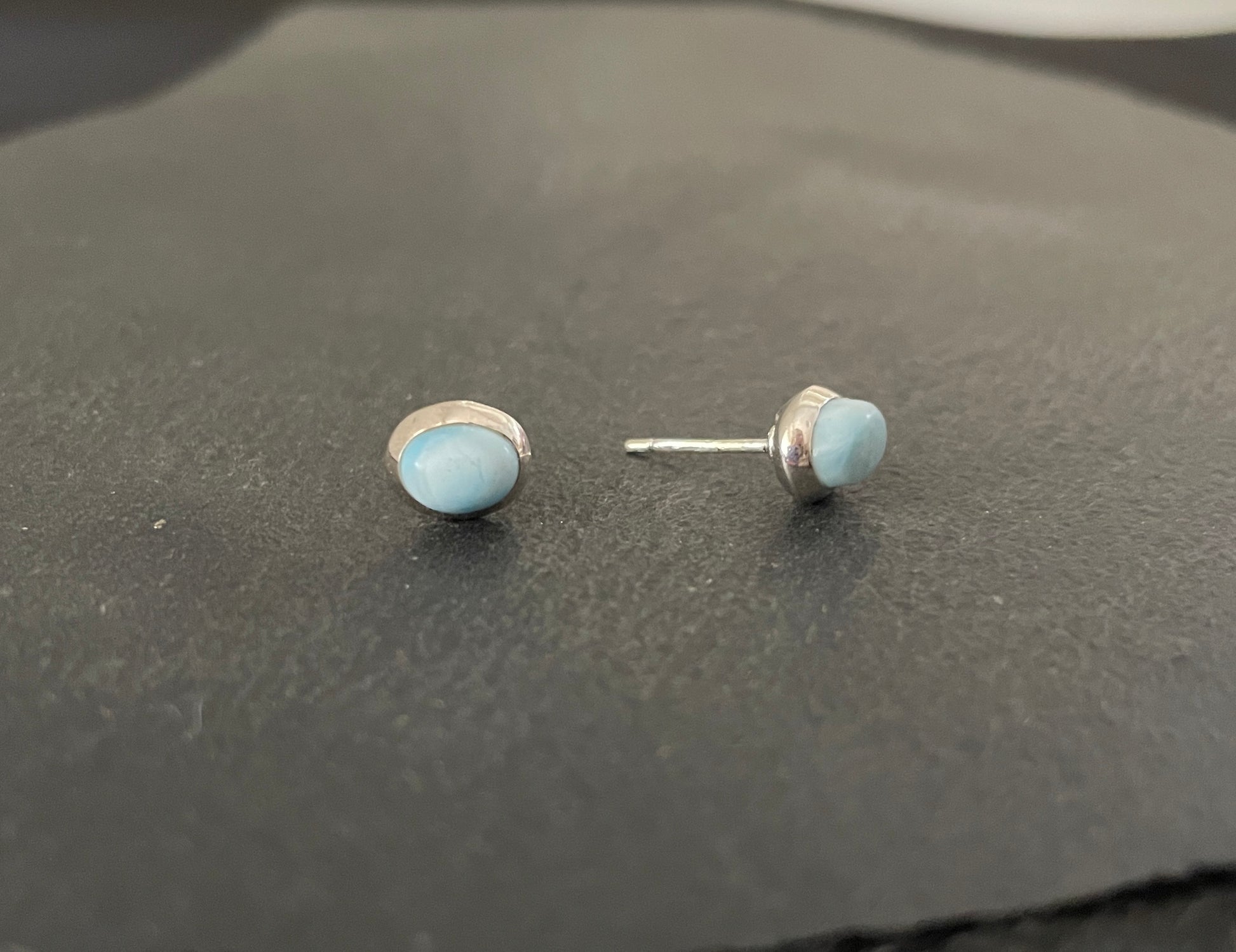 Larimar Oval Studs image 1