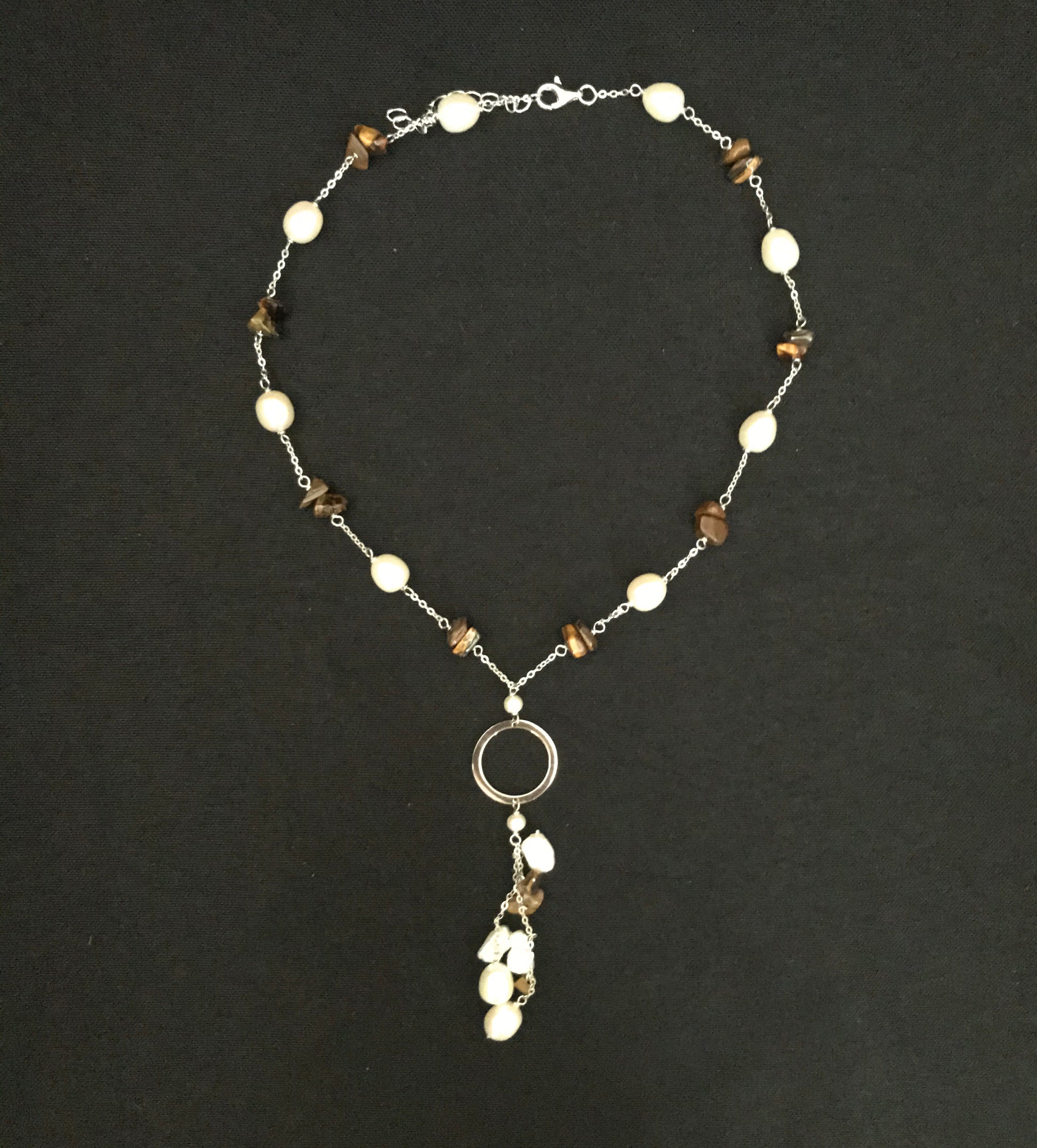 Pearl and Gemstone Necklace image 0