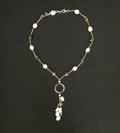 Pearl and Gemstone Necklace image 0