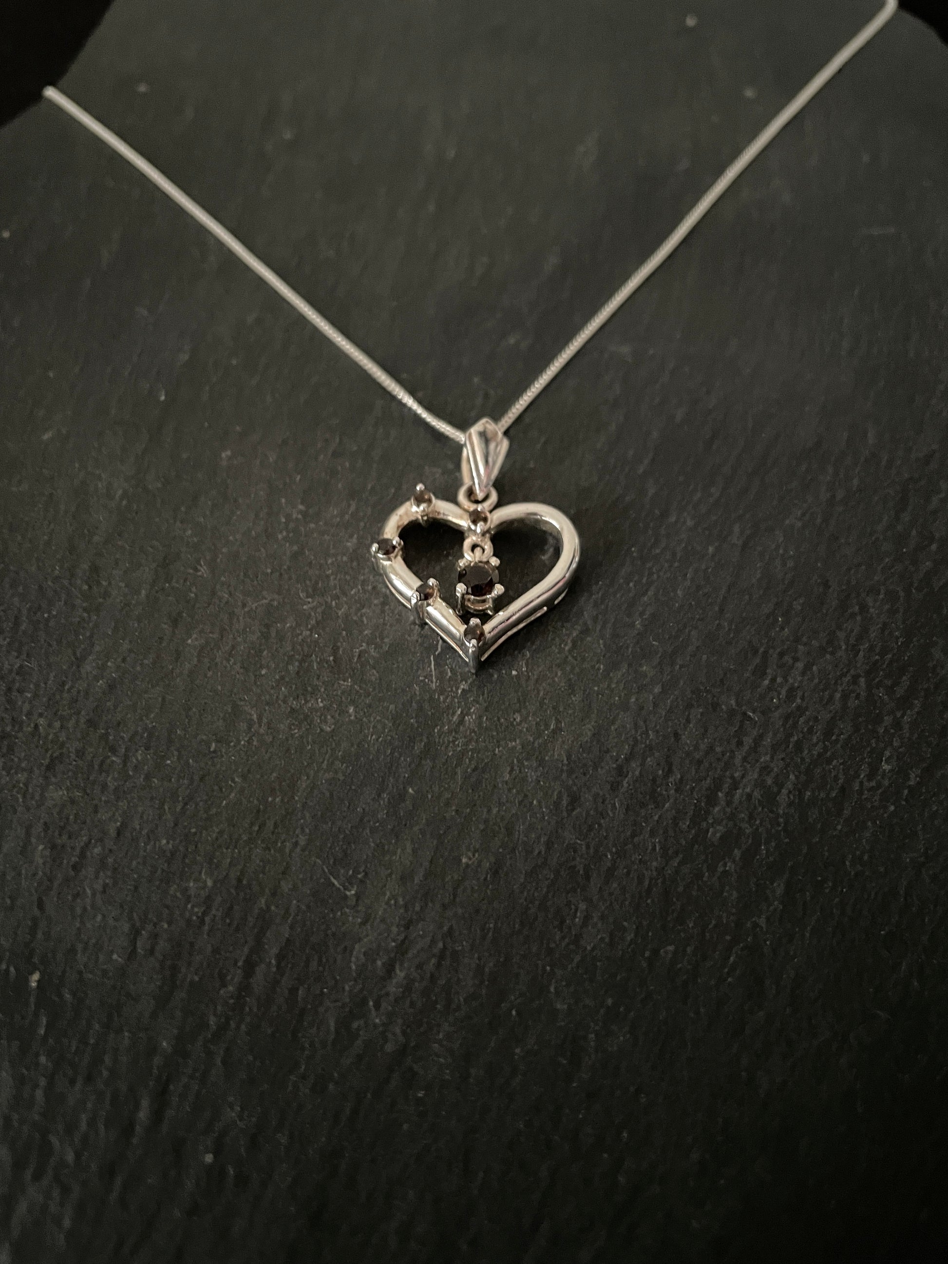 Smokey Quartz Heart Pendant image 1