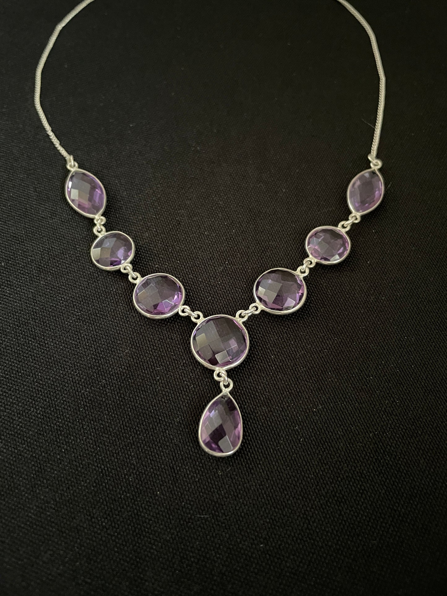 Faceted Amethyst Necklace image 1