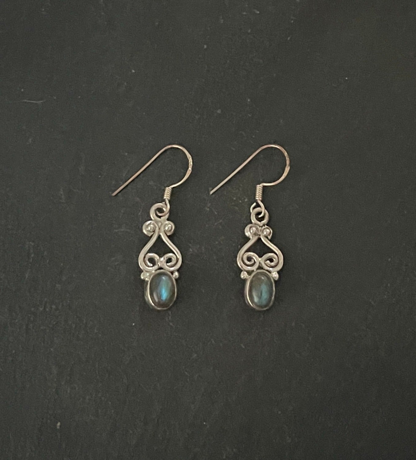 Labradorite Oval Earrings image 0