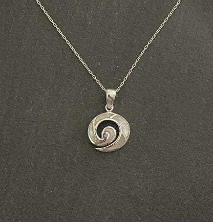 Mother of Pearl Swirl Pendant image 0