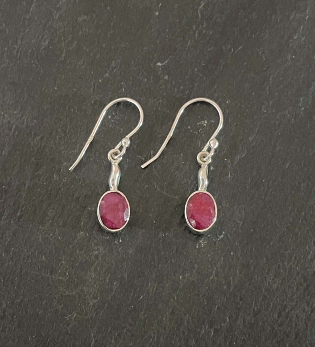 Ruby Oval Earrings image 0