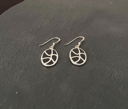 Black Onyx and Silver Earrings image 1