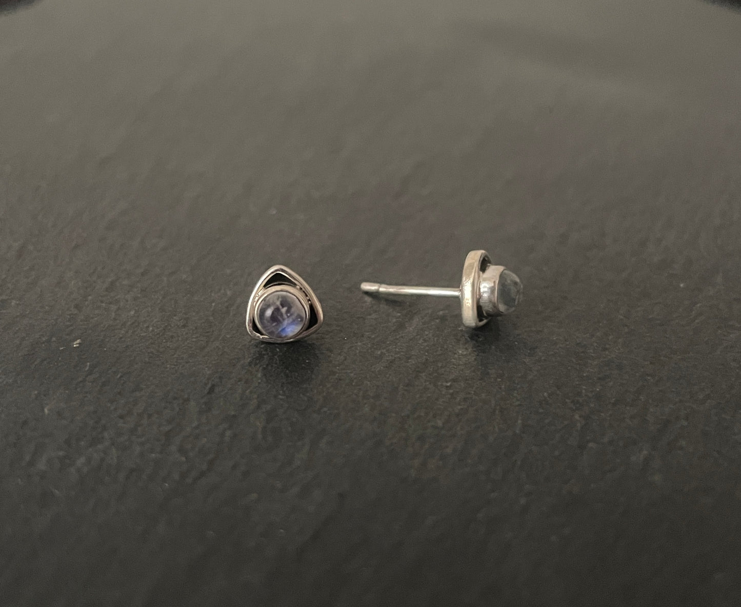 Moonstone Stud Earrings image 1