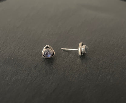 Moonstone Stud Earrings image 1