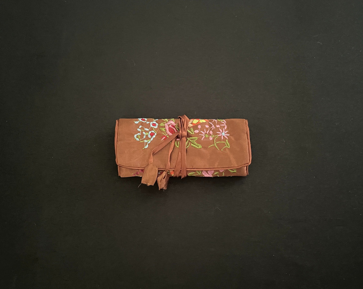 Brown Flower Jewellery Wrap image 1