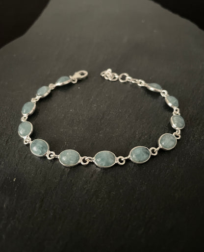 Oval Aquamarine Bracelet image 0