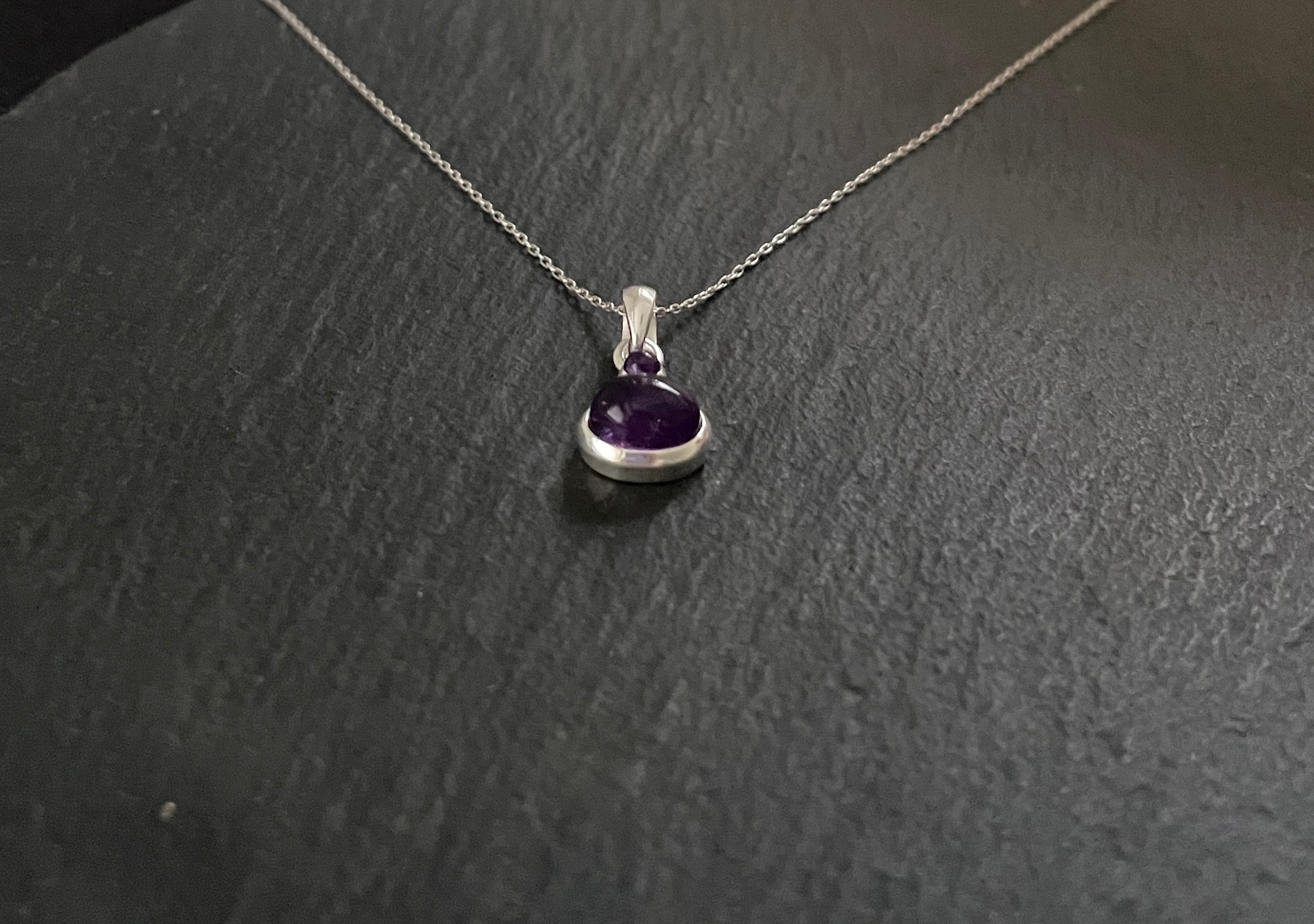 Amethyst and Silver Pendant image 1