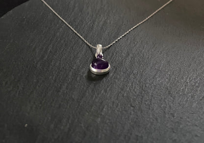Amethyst and Silver Pendant image 1