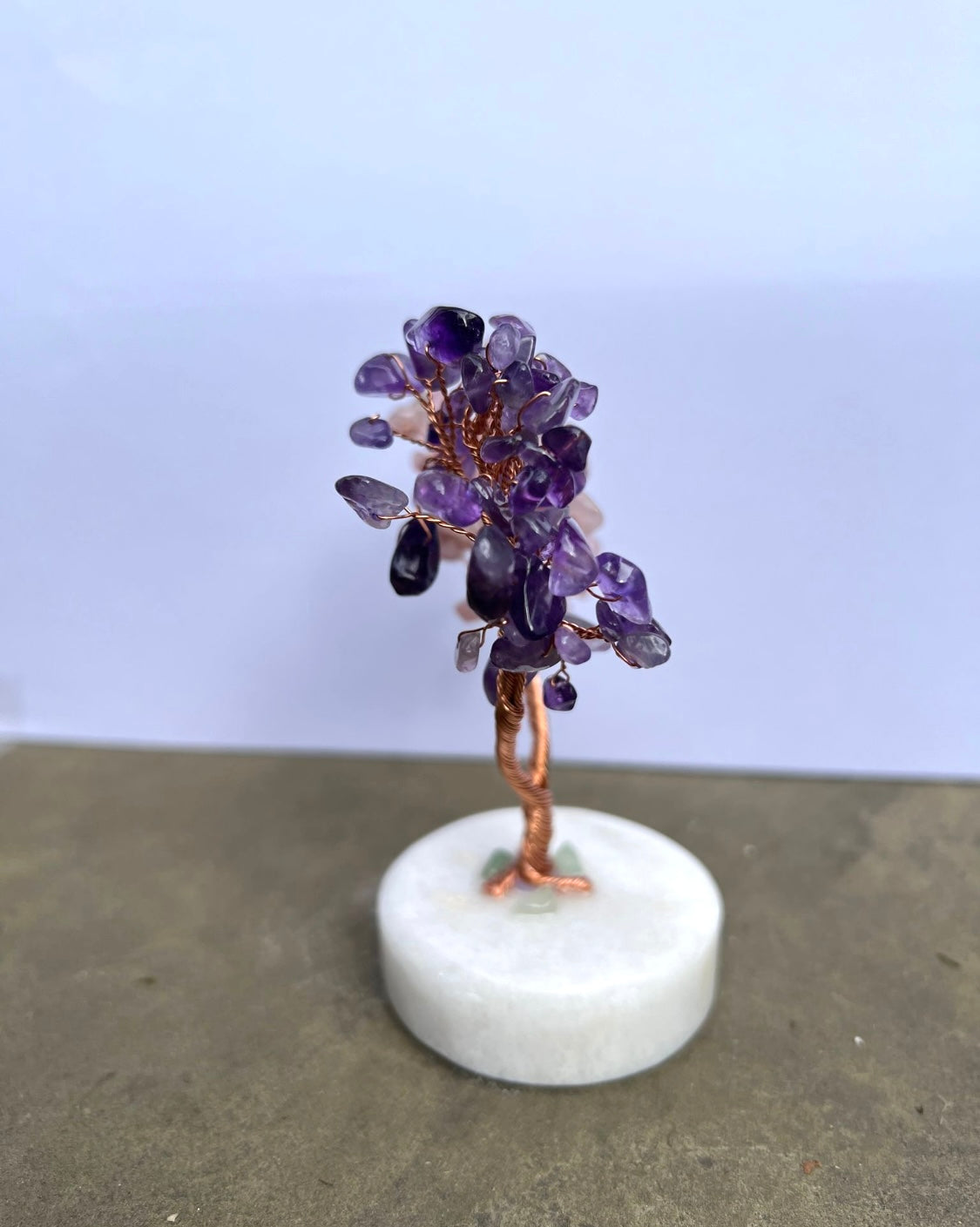Gemstone Trees on White Stone Base image 6