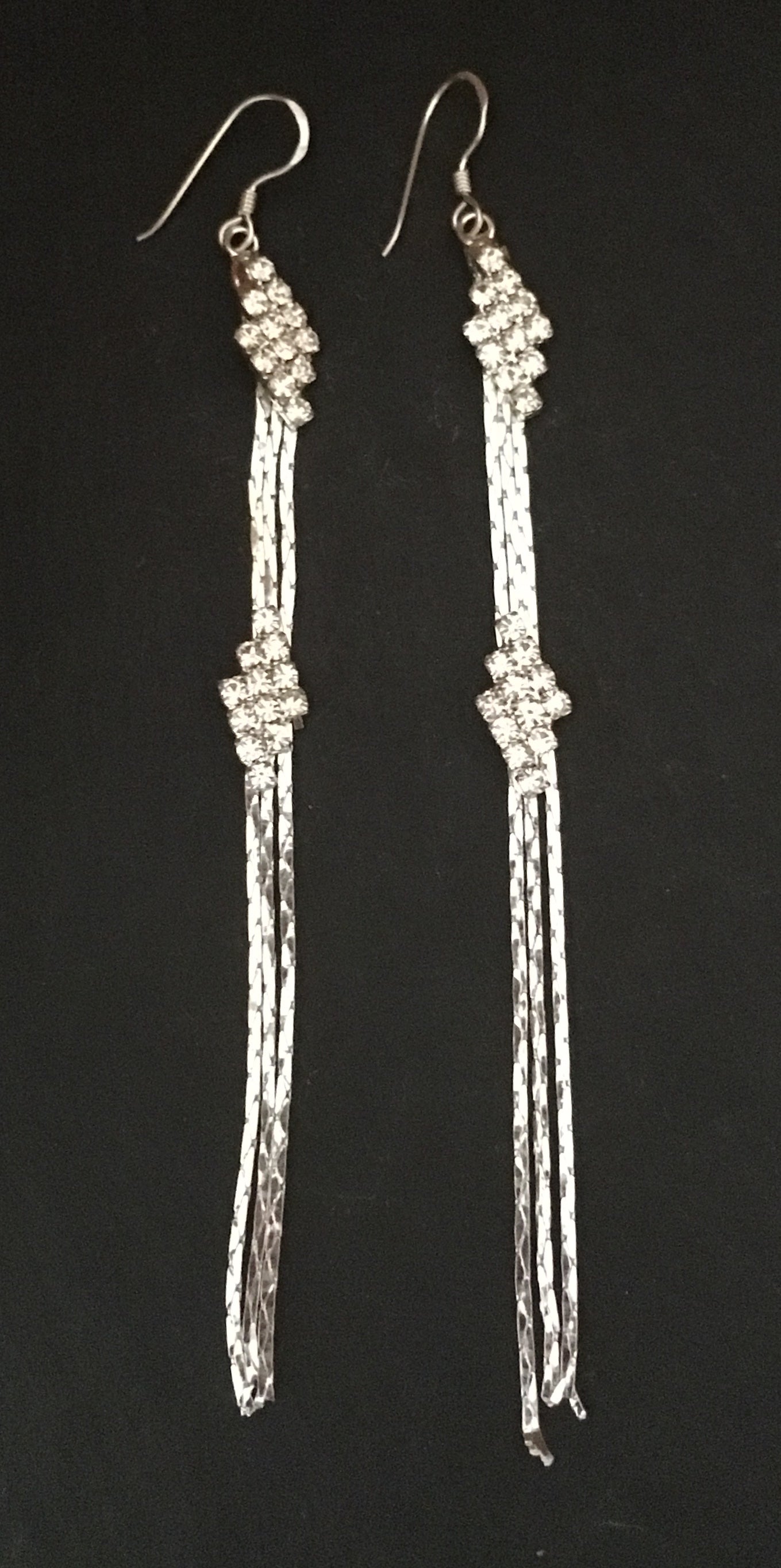 Long Drop Bling Earrings image 0