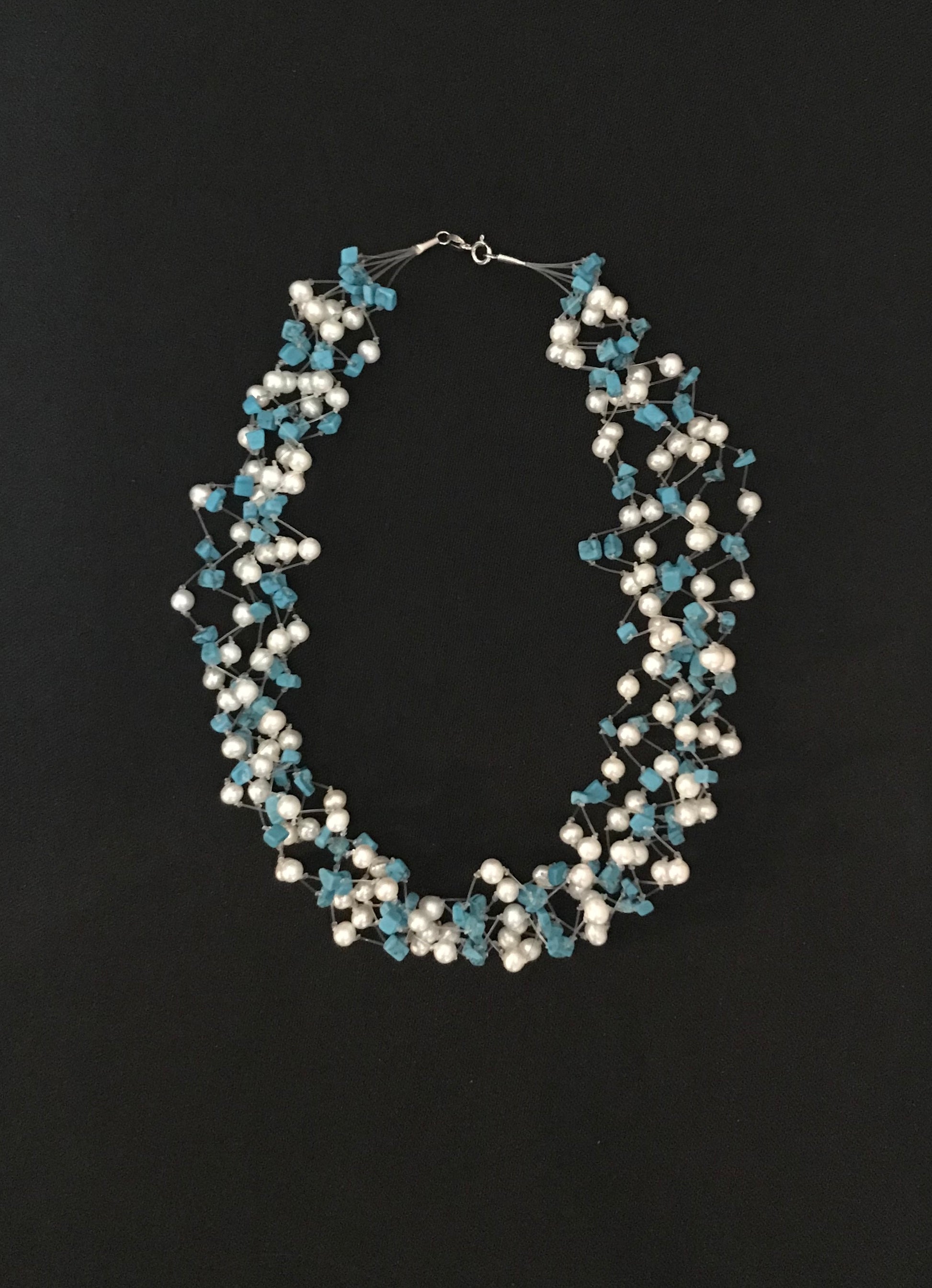 Pearl and Gemstone Necklace image 1