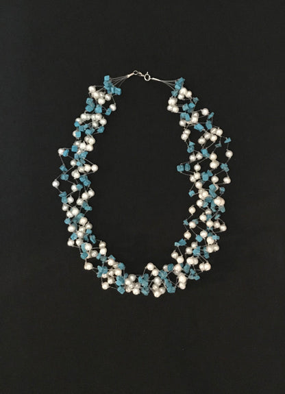 Pearl and Gemstone Necklace image 1