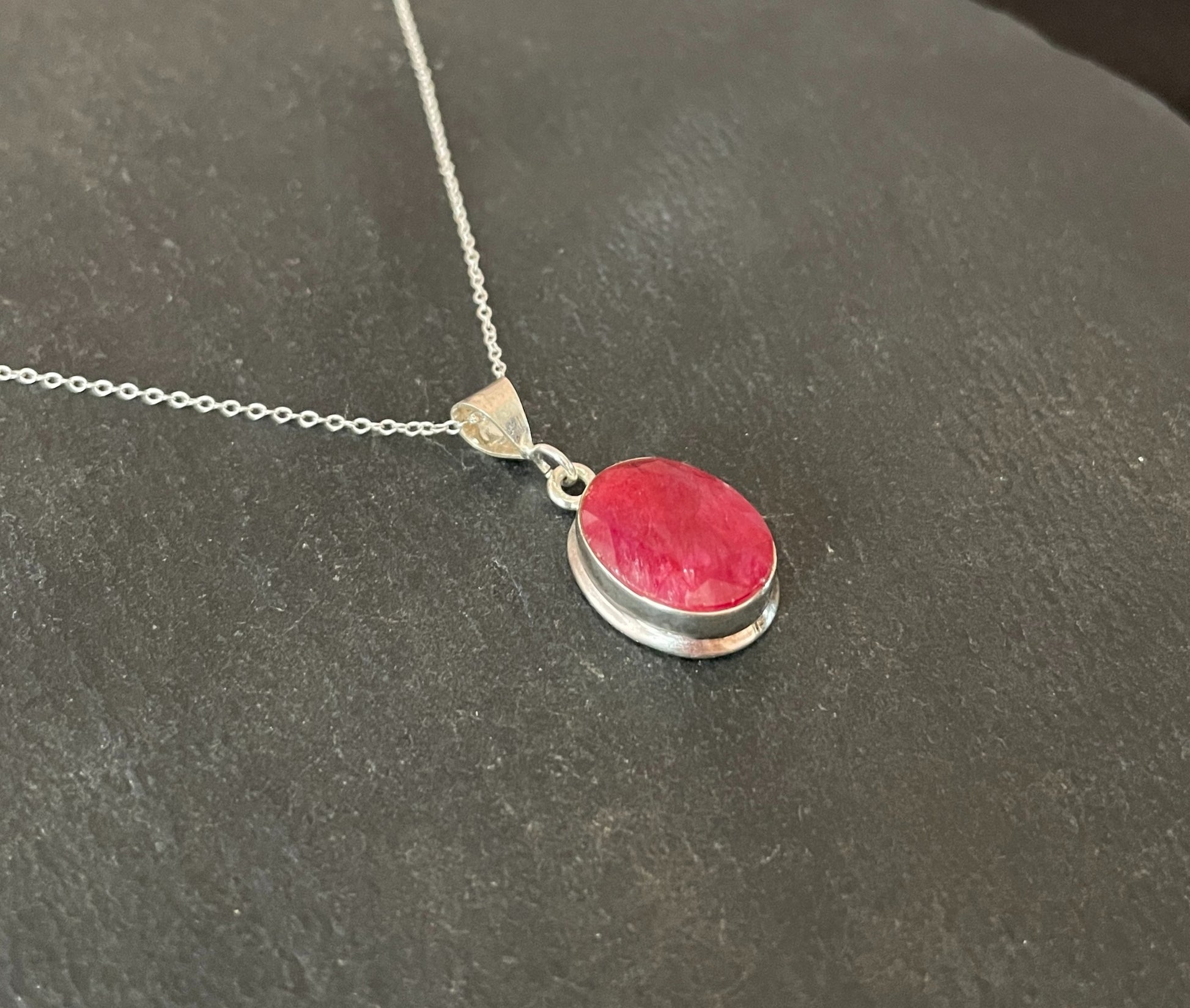 Oval Ruby Pendant image 2