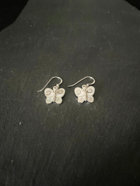 Butterfly Shiva Shell Earrings image 1