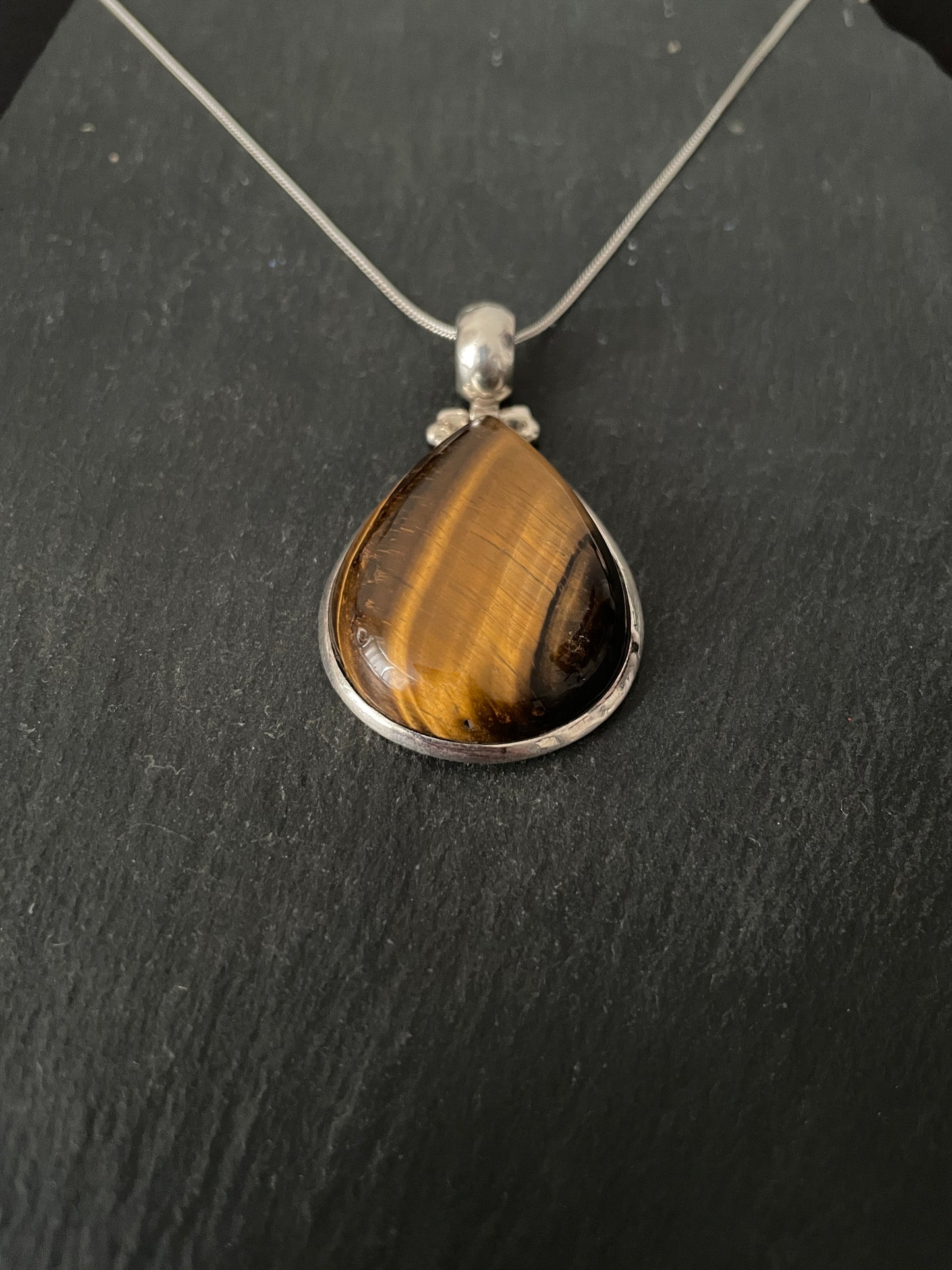 Tiger's Eye Teardrop Pendant image 2