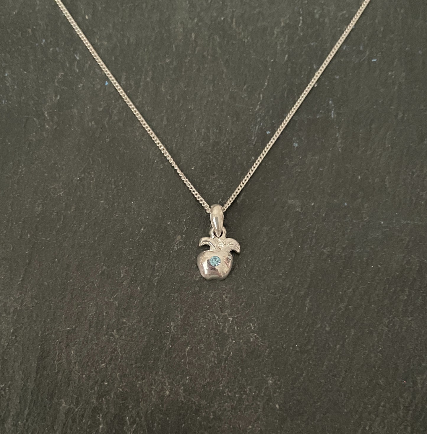 Cubic Zirconia Apple Pendant image 2