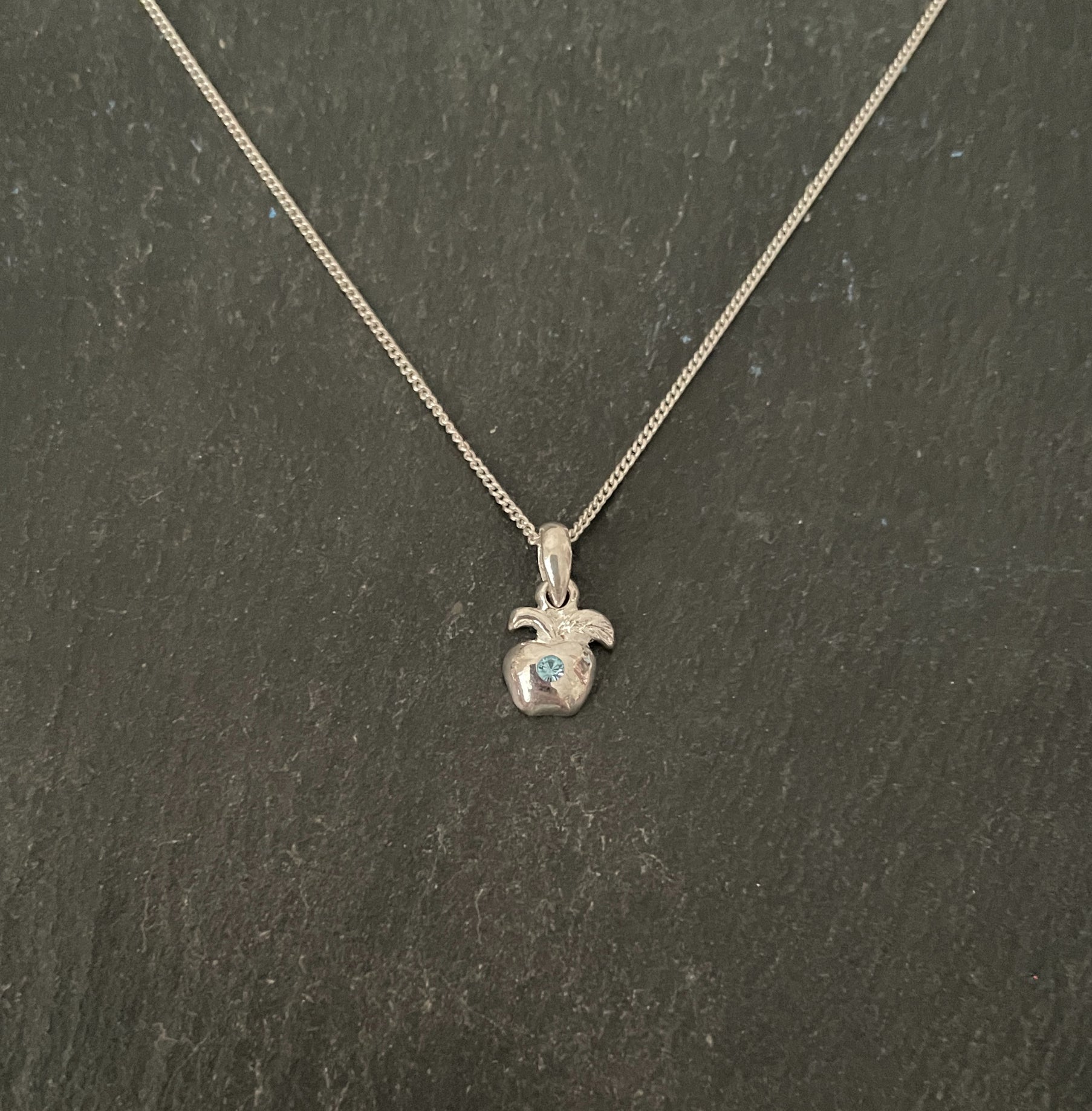 Cubic Zirconia Apple Pendant image 2