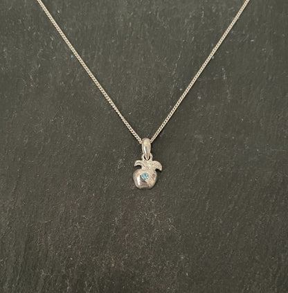 Cubic Zirconia Apple Pendant image 2