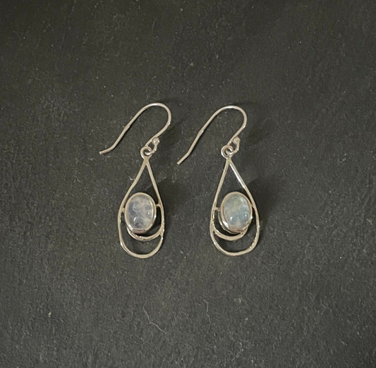 Moonstone and Silver Earrings image 0