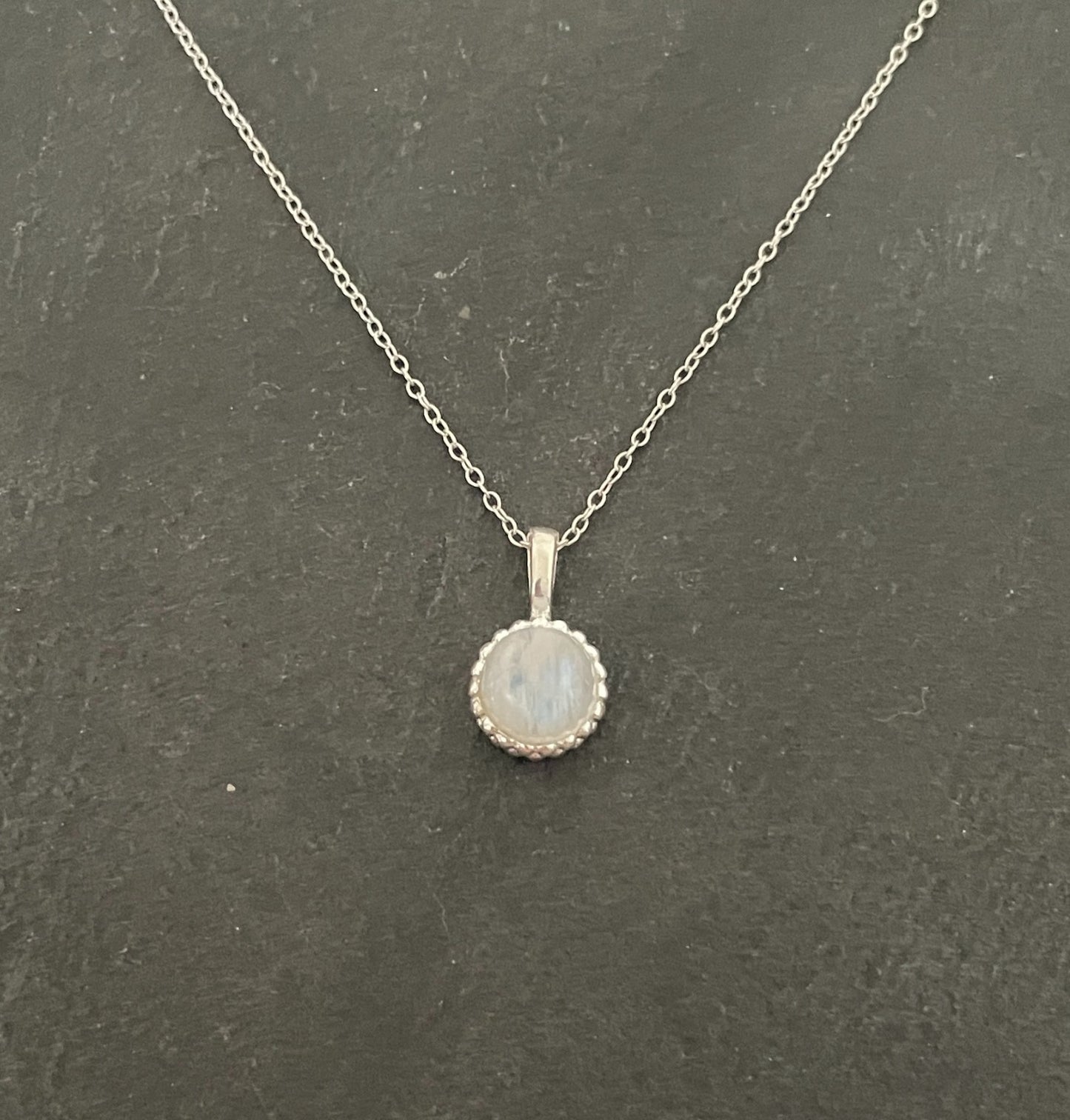 Round Moonstone Pendant image 0