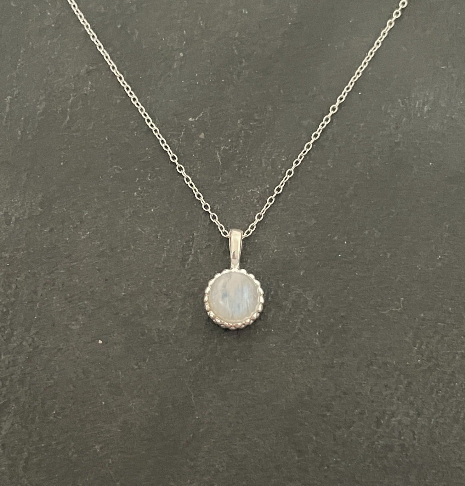 Round Moonstone Pendant image 0