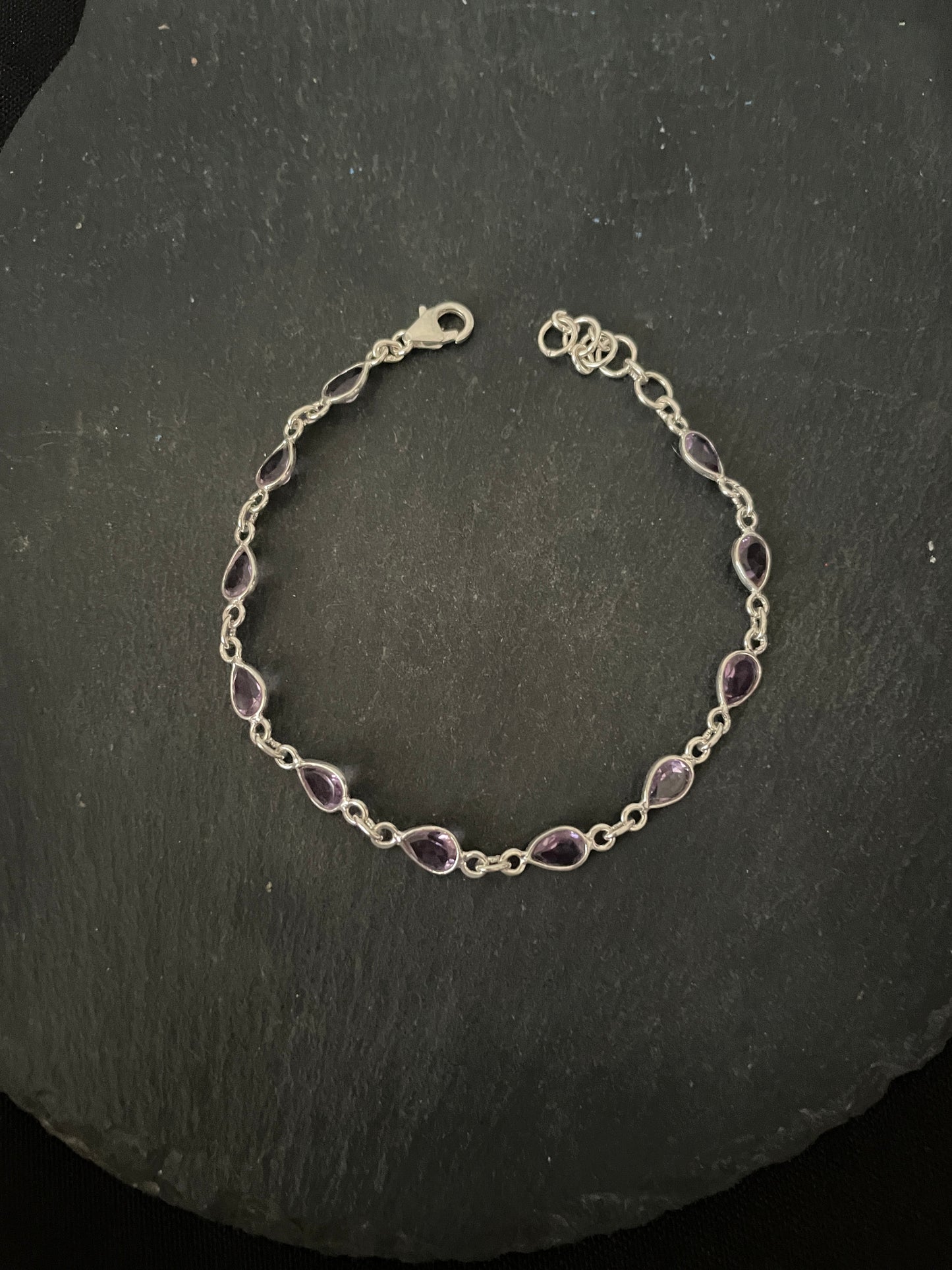 Teardrop Amethyst Bracelet image 2