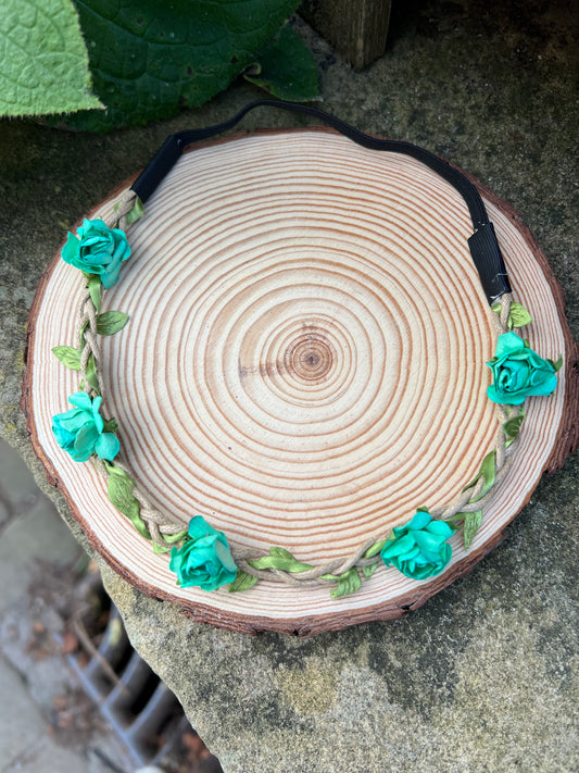 Green Flower Headband image 1